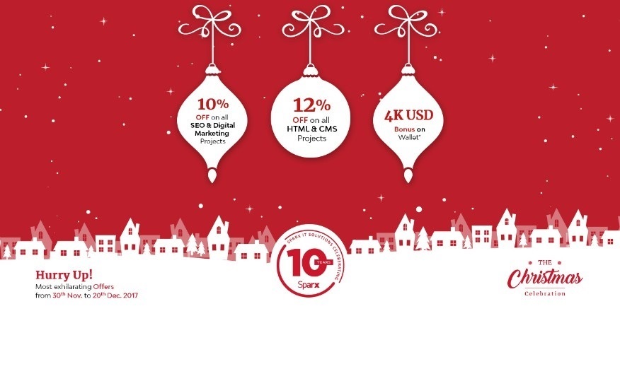 CHRISTMAS CELEBRATION and Offer on Sparx IT Solutions